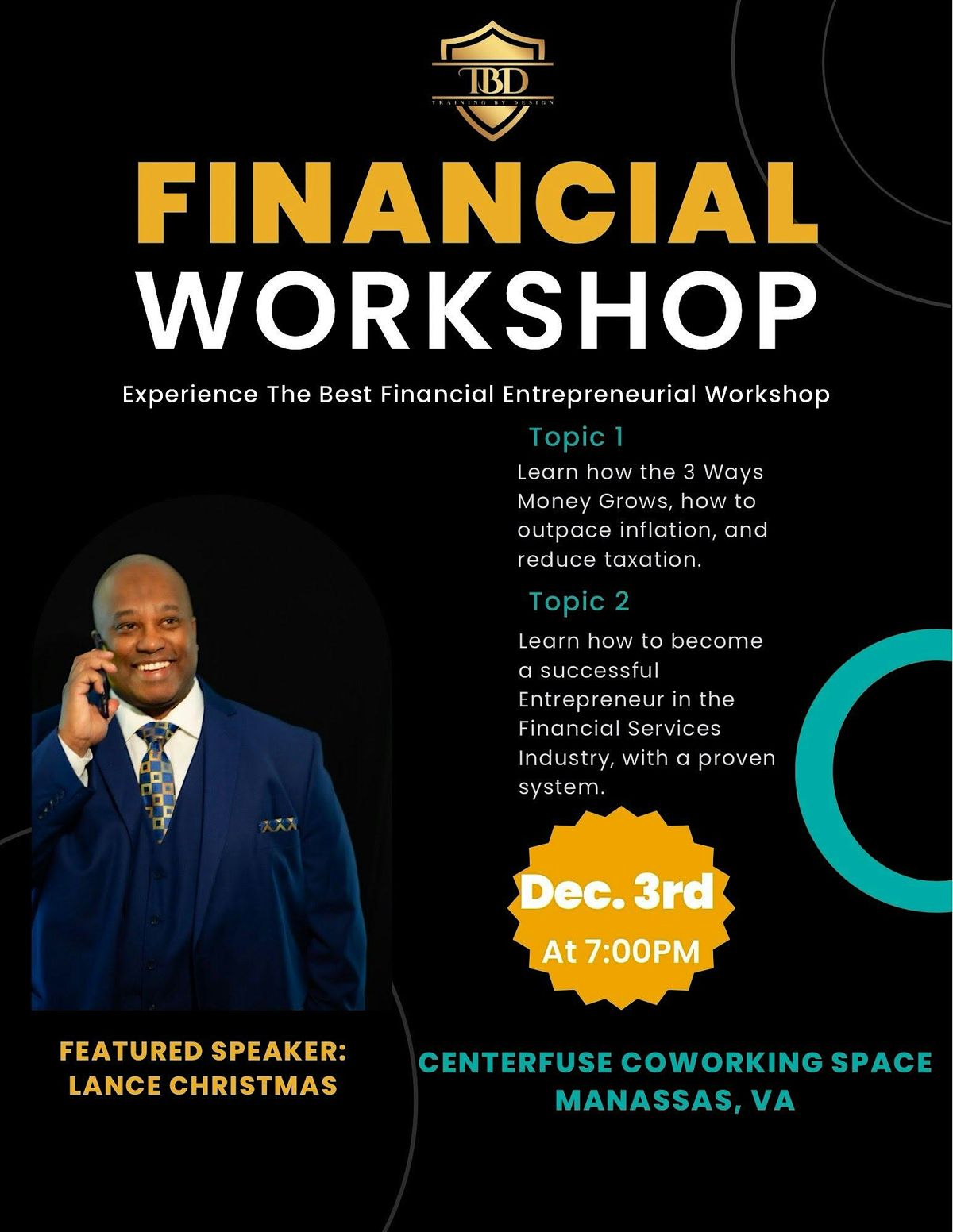 Financial Workshop, 3 December | Event in Manassas | AllEvents