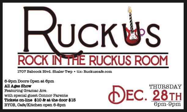 Rock in the Ruckus Room presents - Grammac Ave., Ruckus Coffee Gallery ...