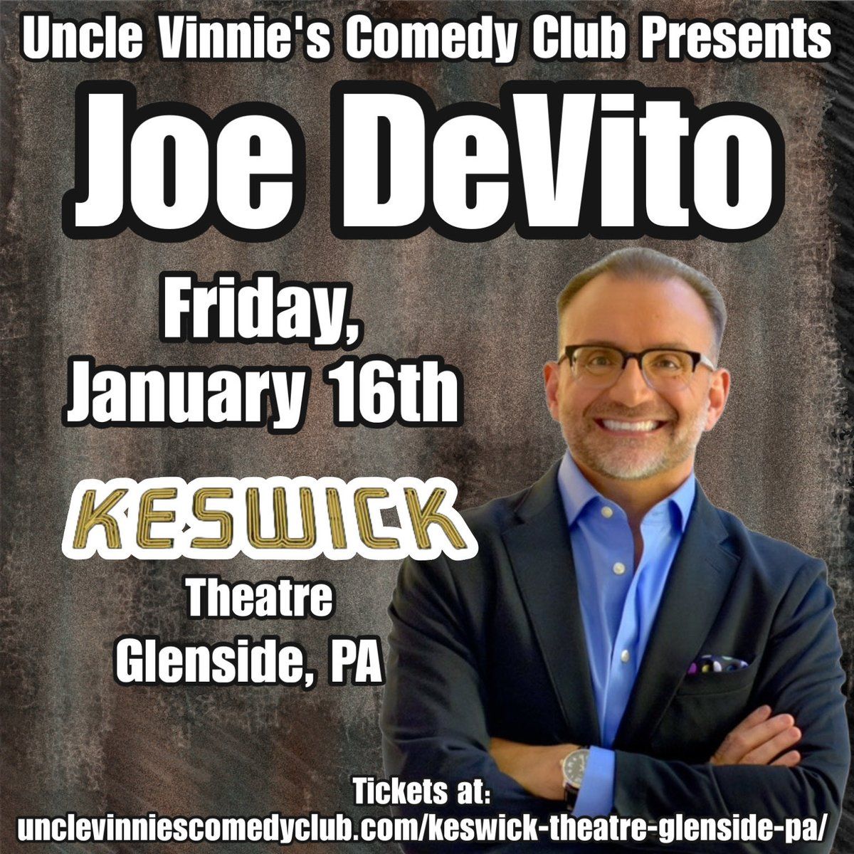 Joe Devito at Keswick Theatre, 16 January | Event in Glenside | AllEvents