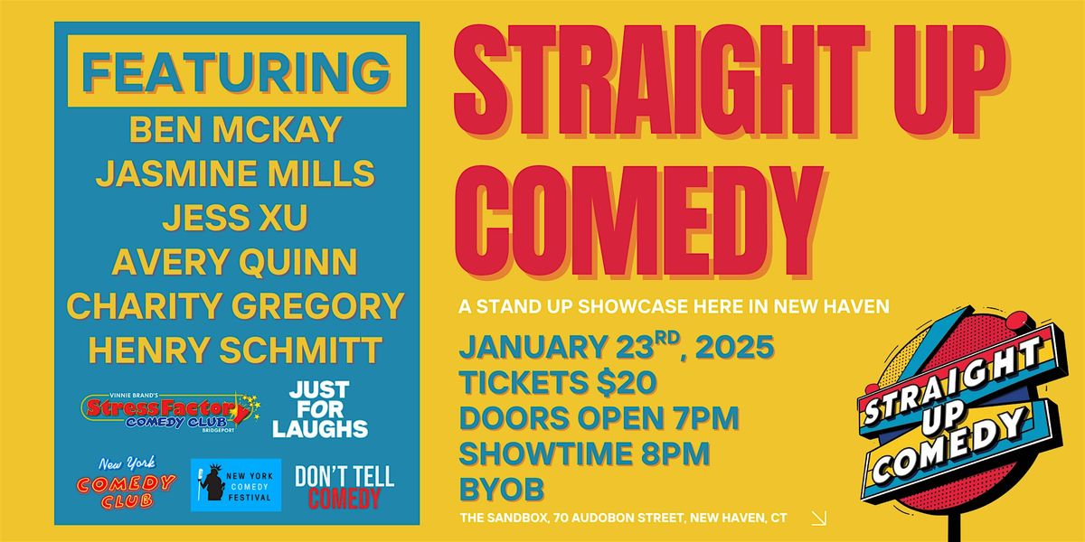 Straight Up Comedy with Jasmine Mills, 23 January | Event in New Haven | AllEvents