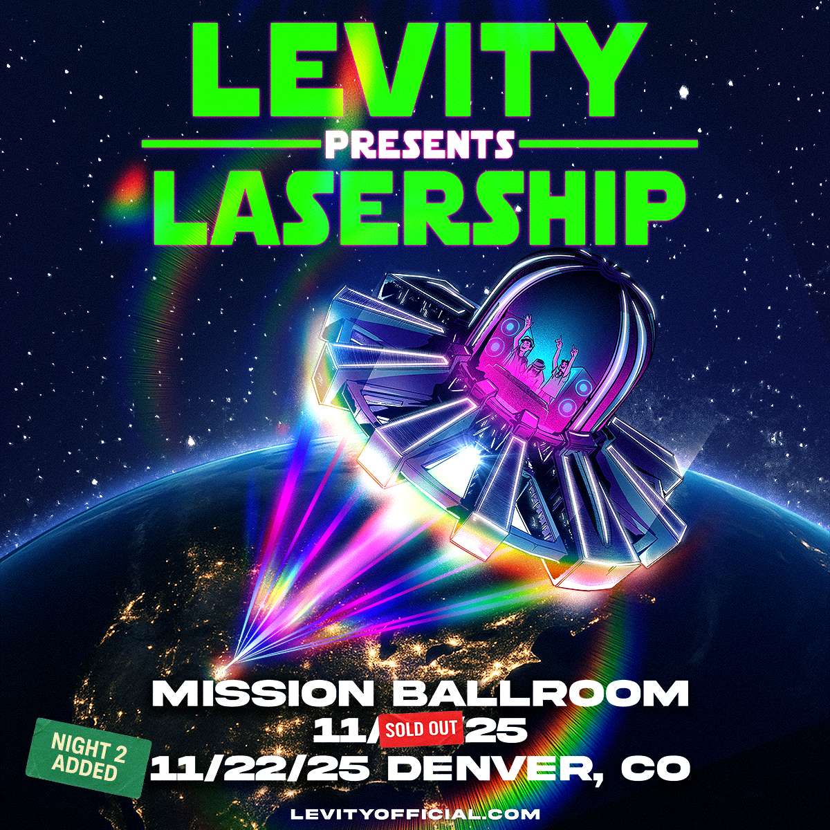 Levity - Lasership at Shrine Auditorium and Expo Hall Los Angeles, 15 November | Event in Los Angeles | AllEvents