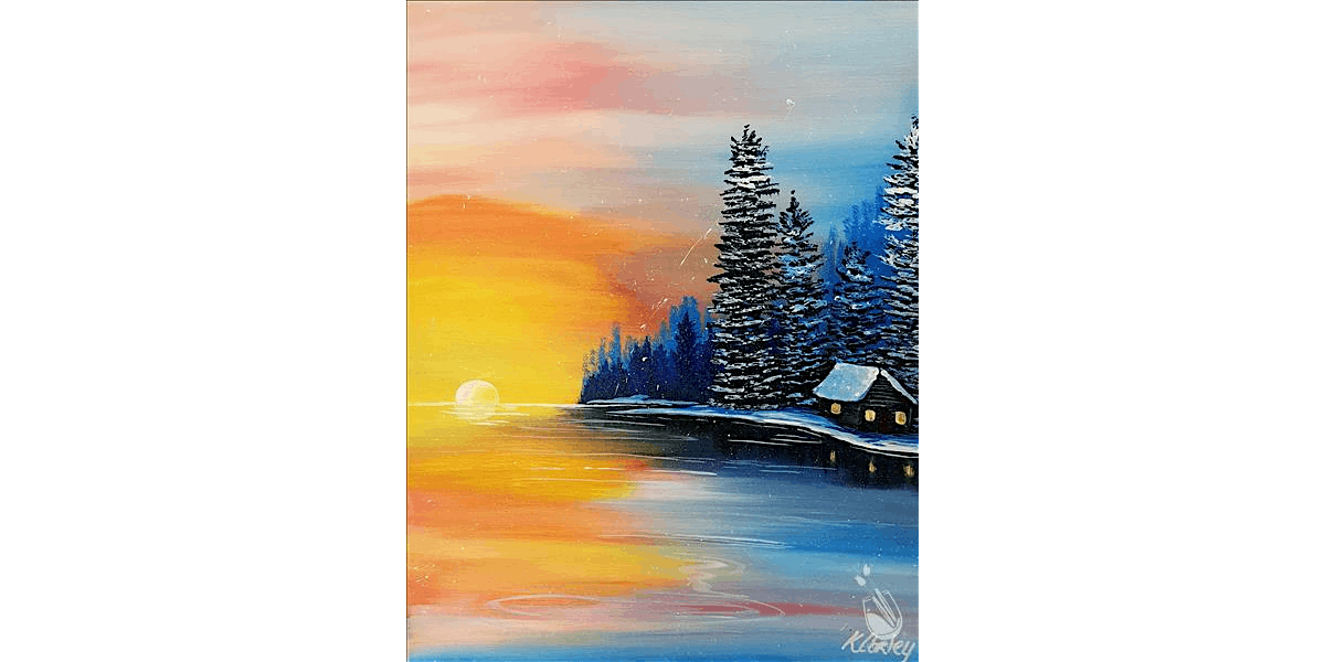 An Epic Winter Sunset - Paint and Sip in Austin | Classpop!™, 27 December | Event in Austin | AllEvents