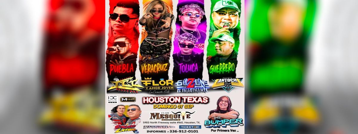 ICC, GUZEN, FLOR, FANTOCHE & MAS EN HOUSTON, 7 September | Event in Houston | AllEvents