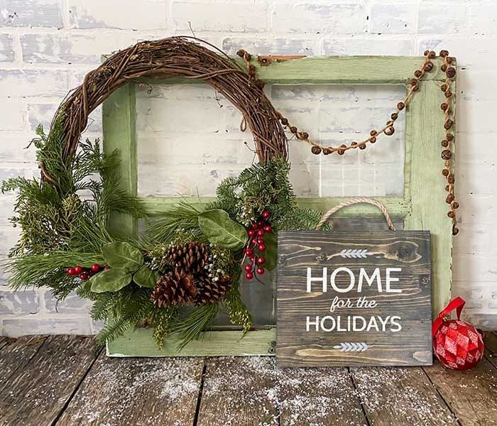 DIY WREATH & MINI SIGN Board & Brush Lancaster, PA, 10
