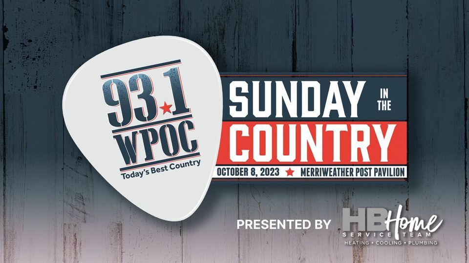WPOCs Sunday in the Country, Merriweather Post Pavilion, Columbia