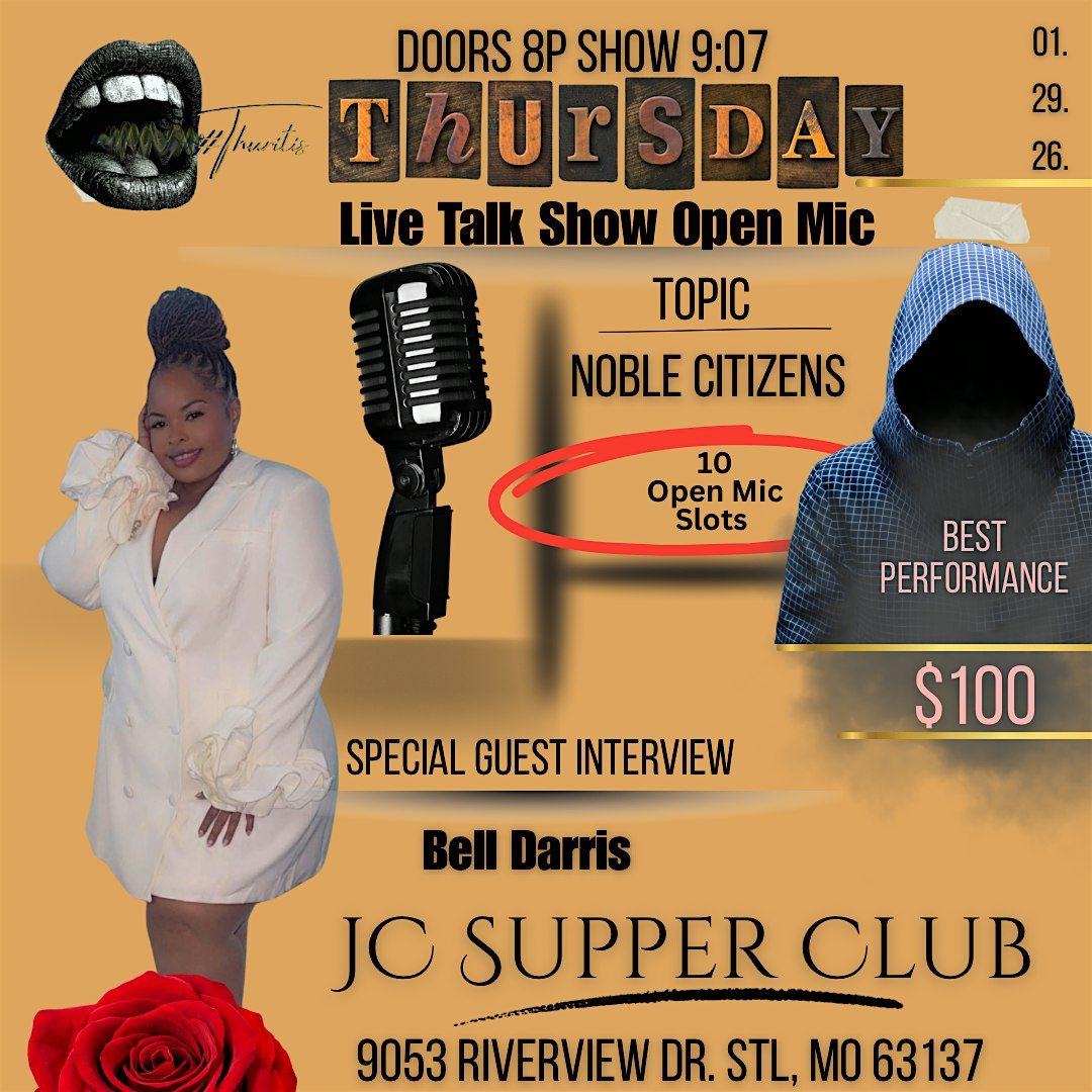 #thuritis Thursday Live Talk Show Open Mic