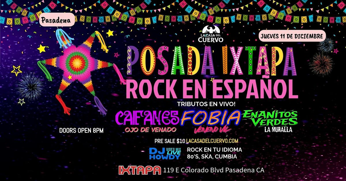 Posada Caifanes, Fobia, Enanitos Verdes. Live Tributes In Pasdena, 11 December | Event in Pasadena | AllEvents