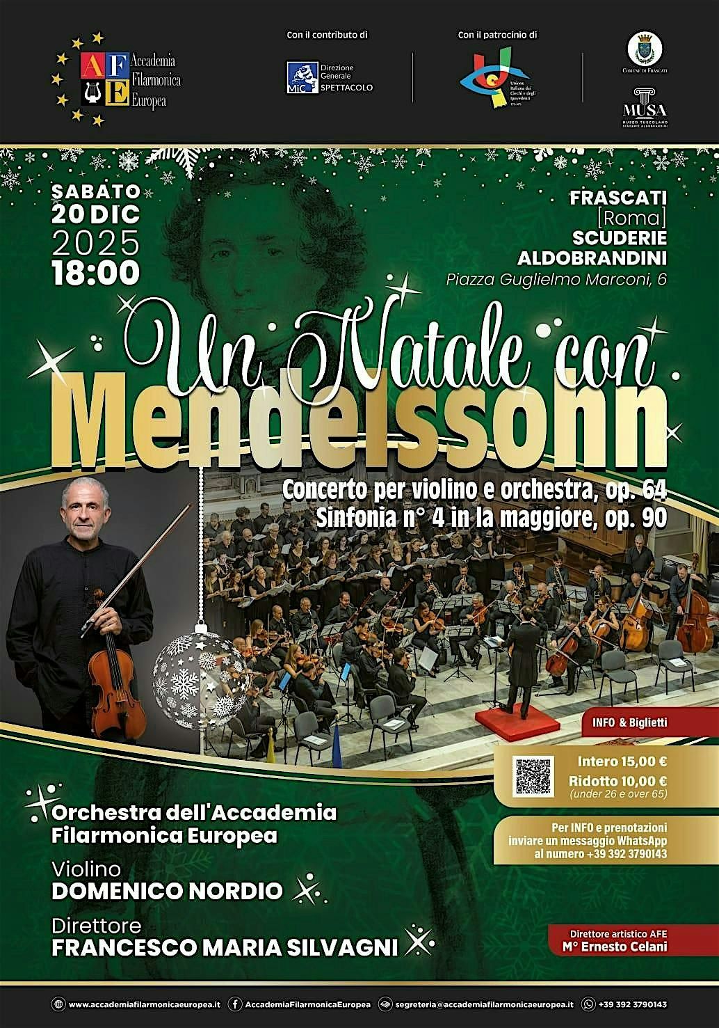 Un Natale con Mendelssohn, 20 December | Event in Frascati | AllEvents