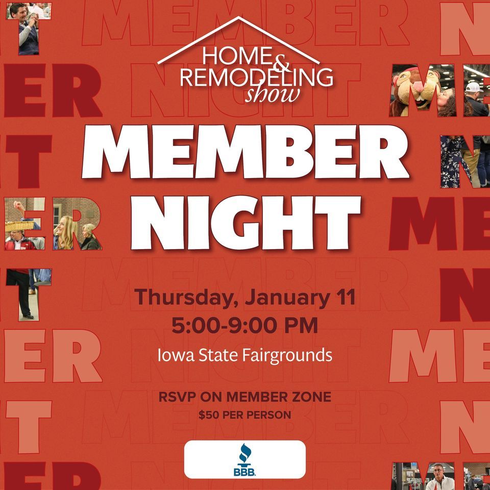 Home & Remodeling Show Member Night, Jacobson Building/ Iowa State