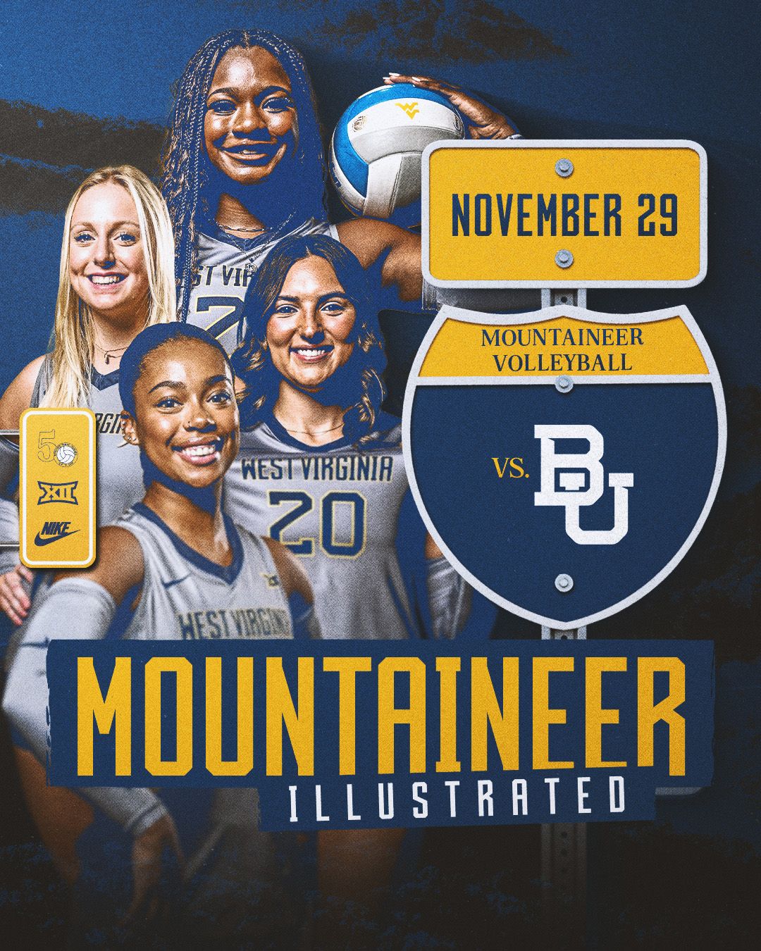 Baylor Bears Women's Volleyball vs. West Virginia Mountaineers, 6 November | Event in Waco | AllEvents