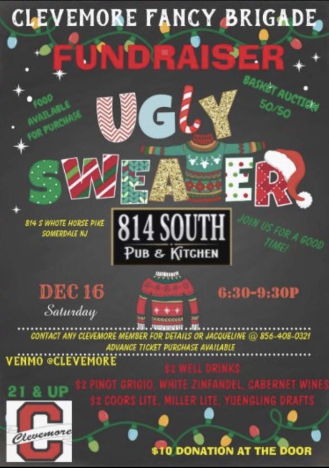 Clevemores Ugly Sweater Bar Happy Hour!, 814 South Pub & Kitchen