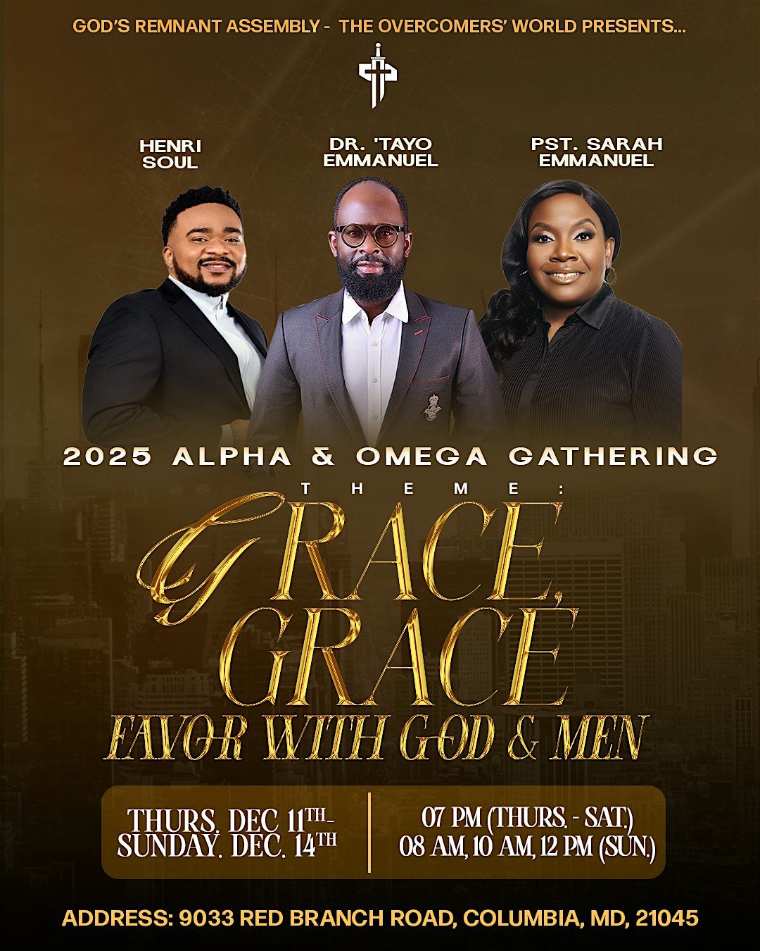 2025 Alpha & Omega Gathering, 11 December | Event in Columbia | AllEvents