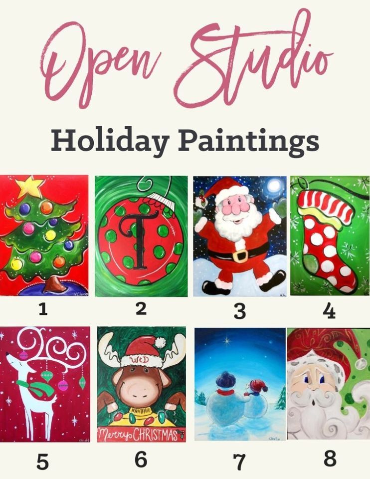 Christmas Eve Holiday Family Open Studio, Wine & Design (Fayetteville