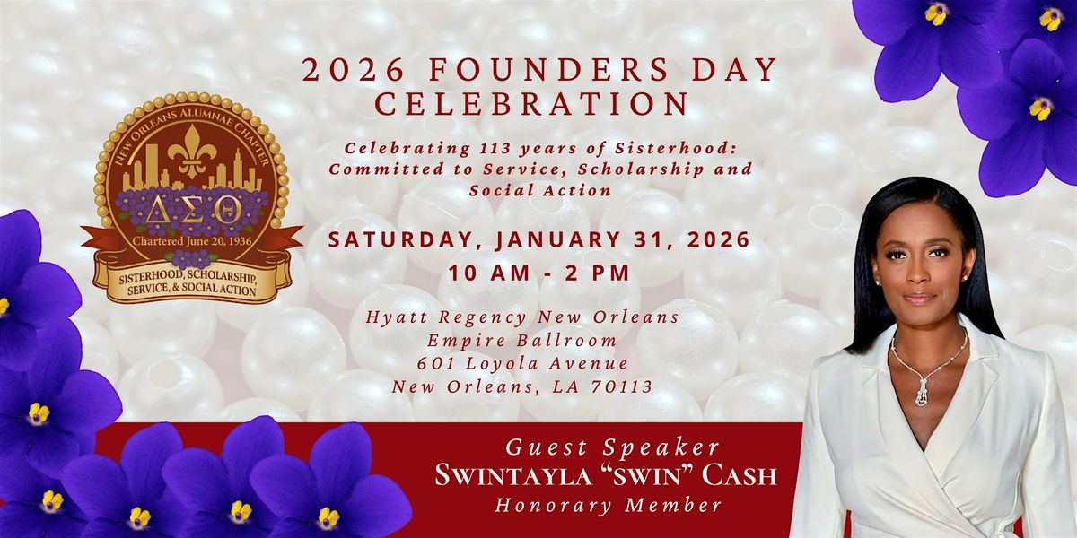 2026 NOA Delta Sigma Theta Sorority, Inc.  Founders Day Celebration, 31 January | Event in New Orleans | AllEvents