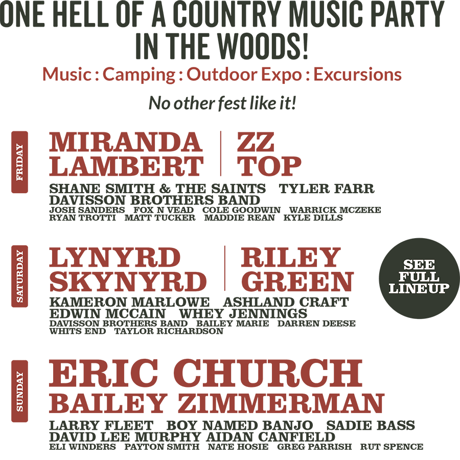 2025 Field and Stream Music Fest - 3 Day Pass at Field and Stream Musicfest, 3 October | Event in Winnsboro
