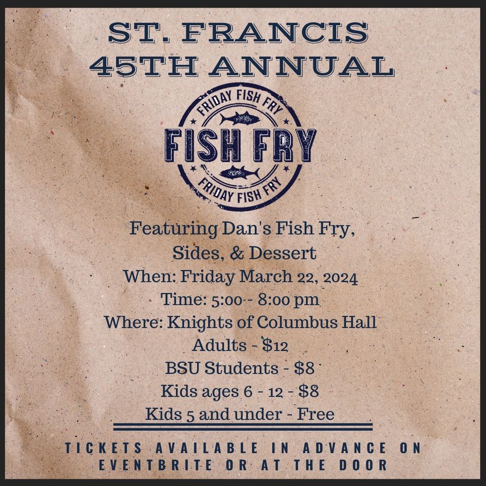 45th Annual St. Francis of Assisi Fish Fry, Knights of Columbus Hall