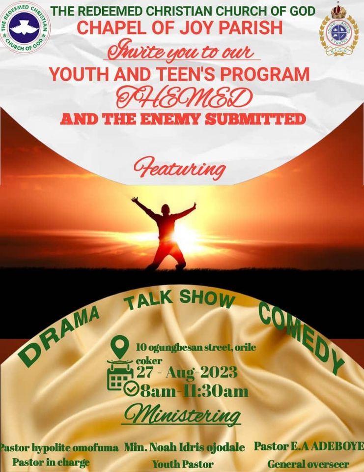 and the enemy summited , Coker Orile Lagos, 27 August 2023 AllEvents.in