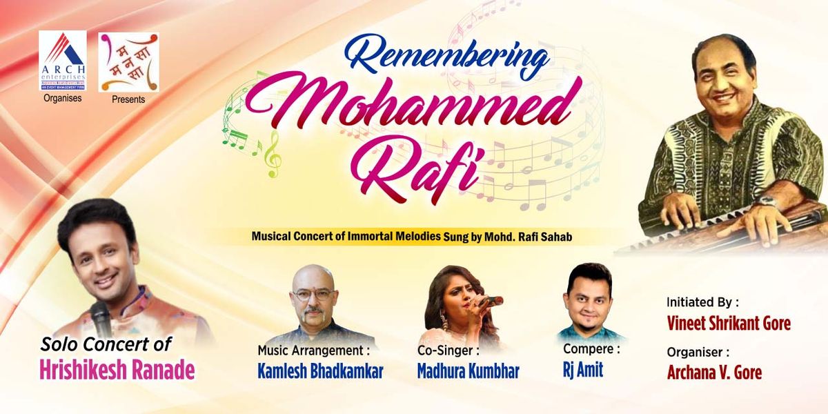 Remembering Mohammed Rafi, 7 December | Event in Mumbai | AllEvents