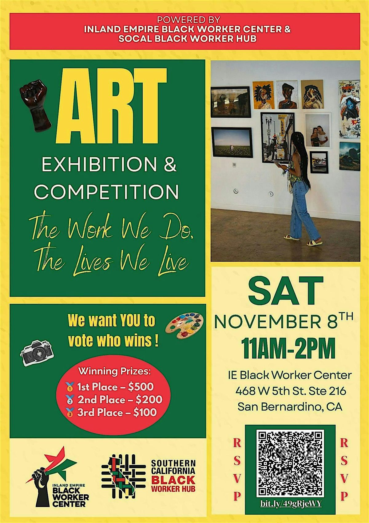 The Work We Do, The Live We Live Art Exhibit & Competition, 20 February | Event in San Bernardino | AllEvents