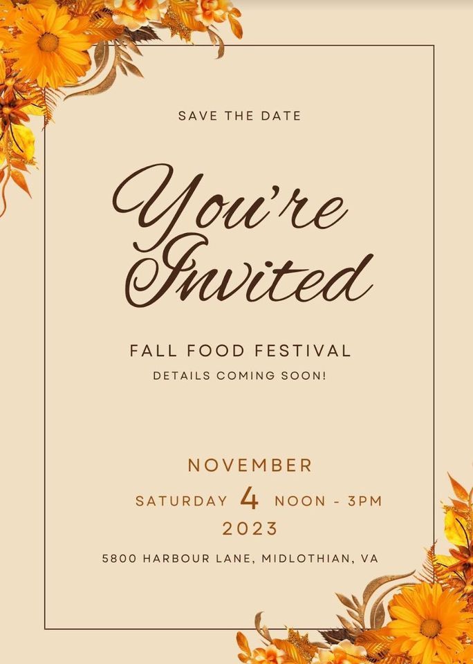 EVENT POSTPONED Food Fall Festival, Auburn Hill Senior Living
