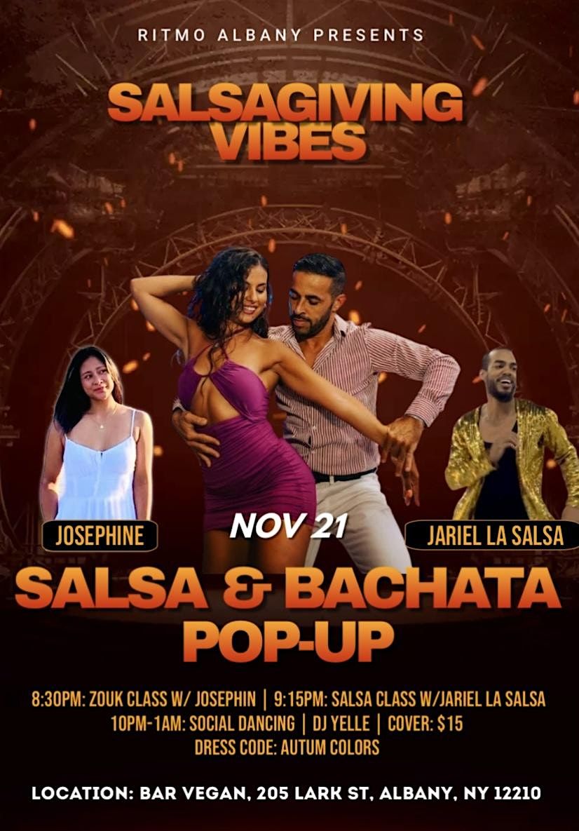 Salsa & Bachata Pop-Up: Salsagiving Vibes!, 21 November | Event in Albany | AllEvents