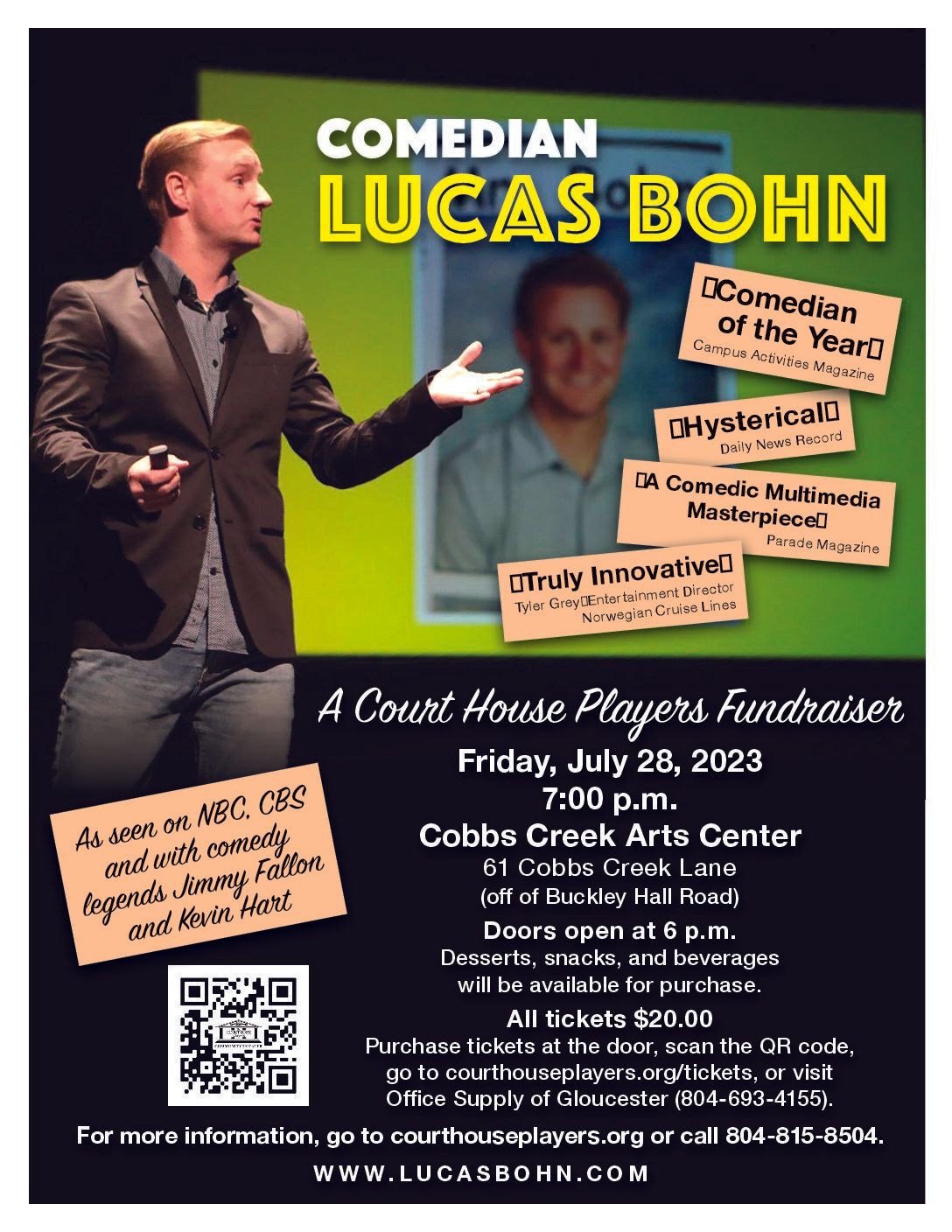 Lucas Bohn at Fox Cities Performing Arts Center, 14 November | Event in Appleton | AllEvents