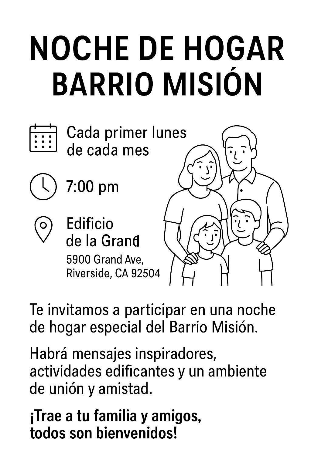 Noche de Hogar, 3 November | Event in Riverside | AllEvents
