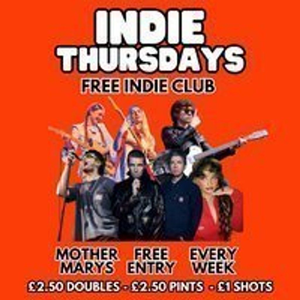 INDIE THURSDAYS - Free Indie Club!, 30 October | Event in Manchester | AllEvents