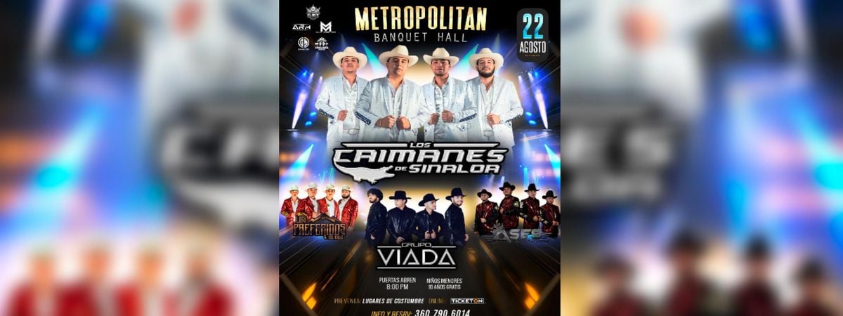 LOS CAIMANES DE SINALOA, GRUPO VIADA, 22 August | Event in Renton | AllEvents