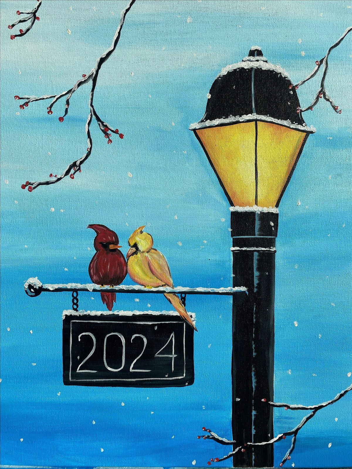 Cardinals in the Snow paint and sip in Redondo Beach!, 9 December | Event in Torrance | AllEvents