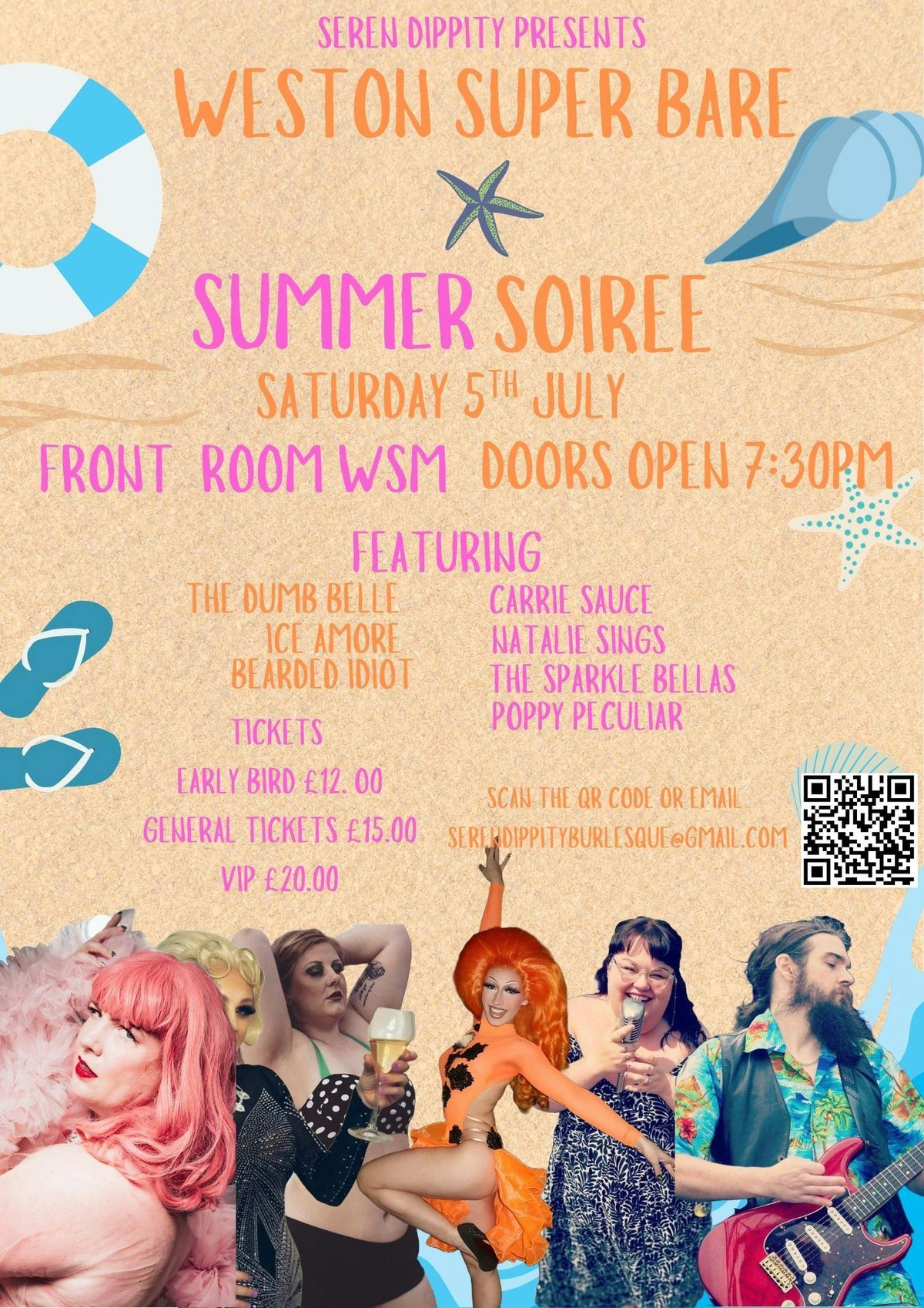 The Seren Dippity Summer Soirée Cabaret, 5 July | Event in Weston-super-Mare | AllEvents