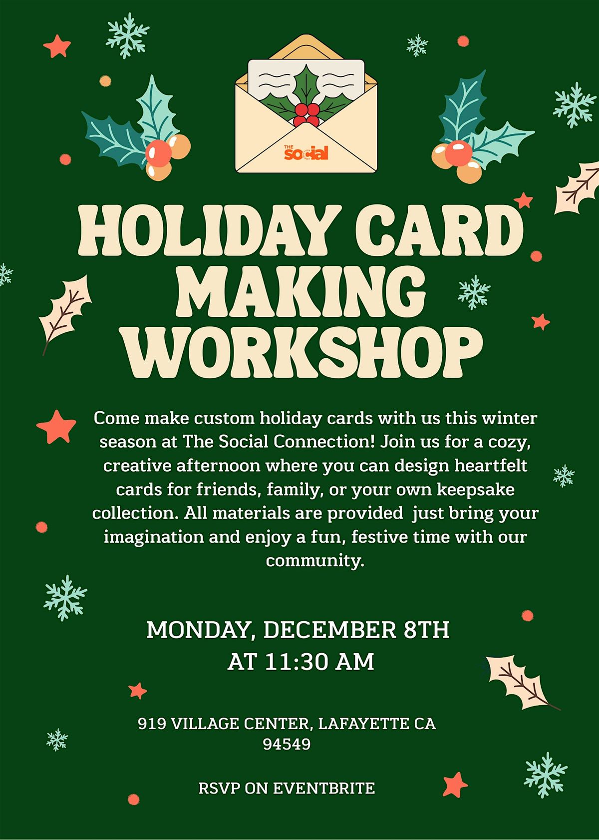 Holiday Card Making, 8 December | Event in Lafayette | AllEvents