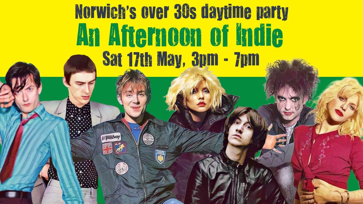 NORWICH: An Afternoon of indie - Indie for the over 30s: 3pm-7pm, 17 May | Event in Norwich | AllEvents