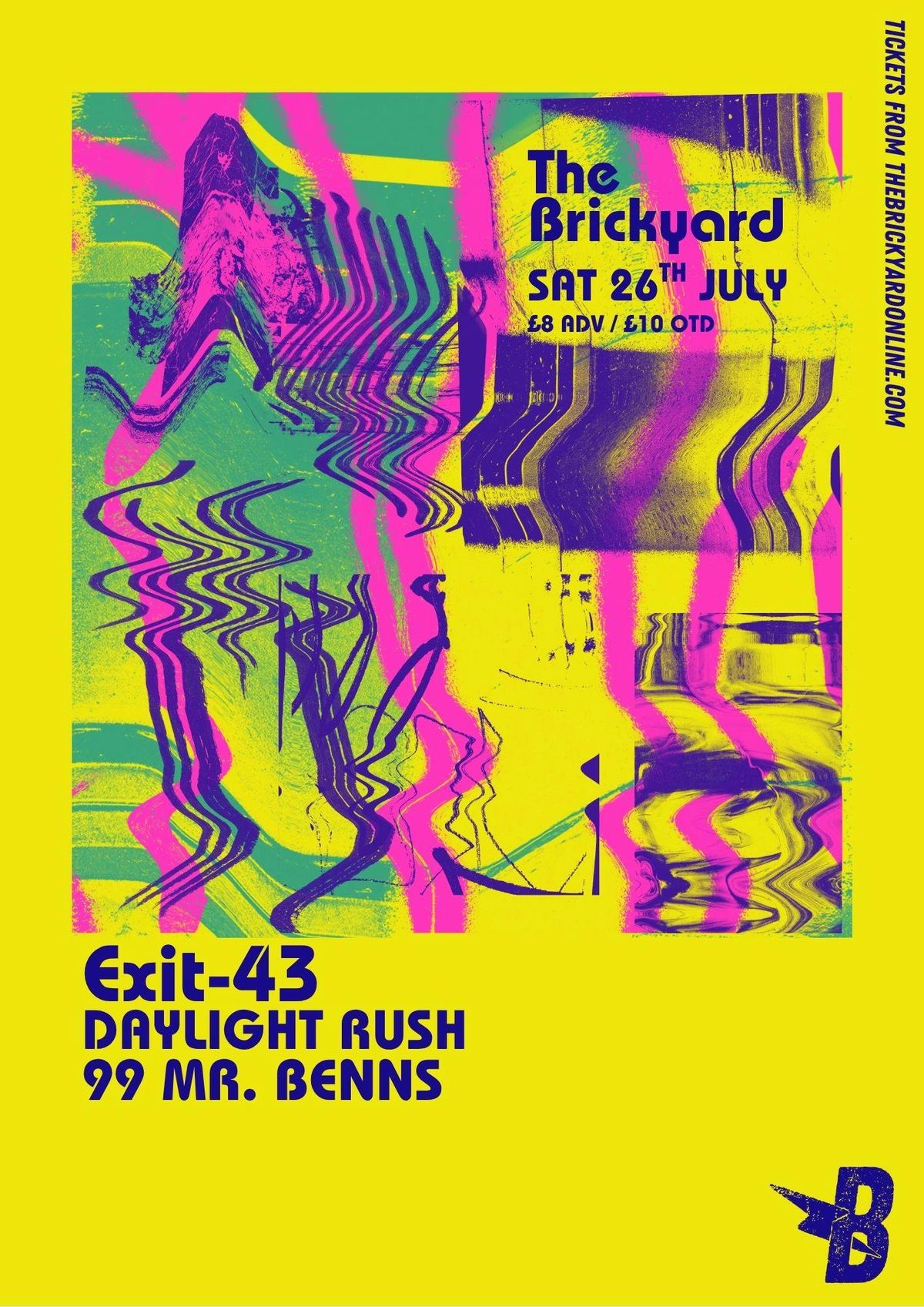 Exit-43, Daylight Rush &amp; 99 Mr. Benns, 26 July | Event in Carlisle | AllEvents