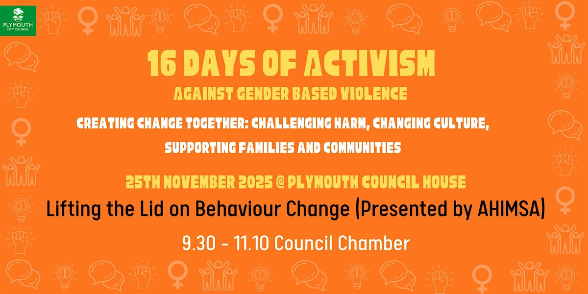 Lifting the Lid on Behaviour Change | Event in Plymouth | AllEvents
