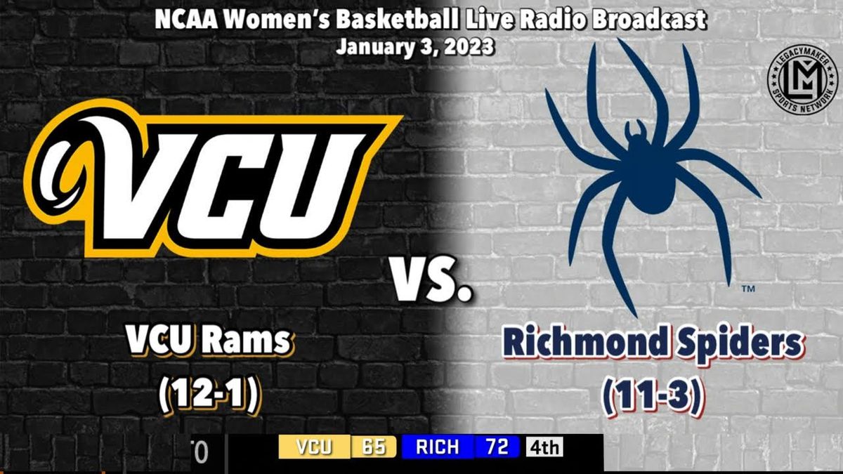Virginia Commonwealth Rams Womens Basketball vs. Richmond Spiders ...