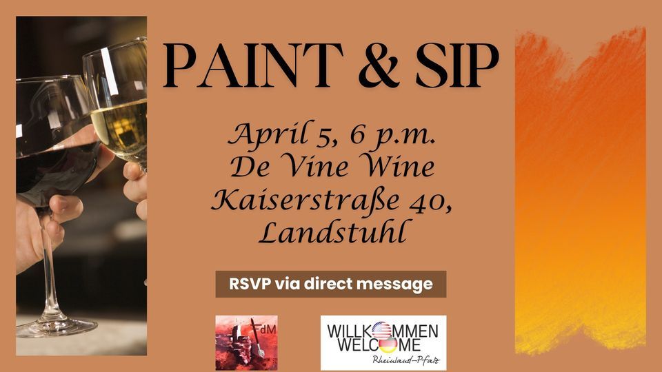 Paint & Sip , De Vine Wine, Kaiserslautern, 5 April 2024 AllEvents.in