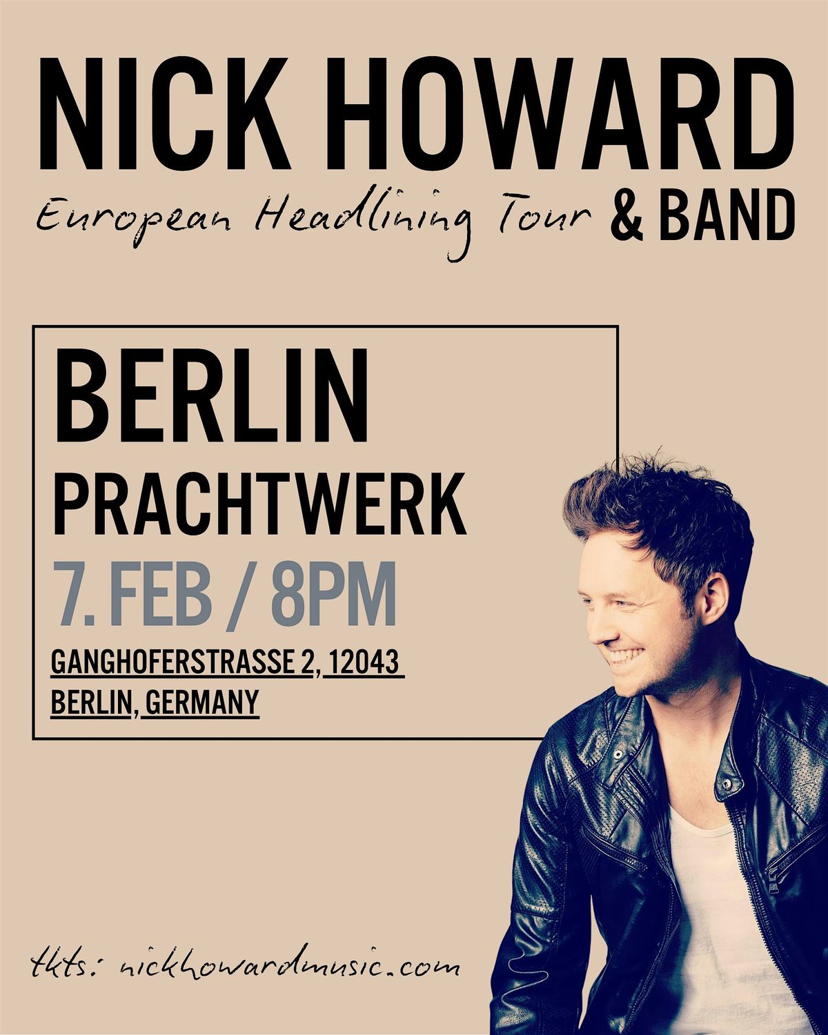 Nick Howard Live in Berlin, 7 February | Event in Berlin | AllEvents