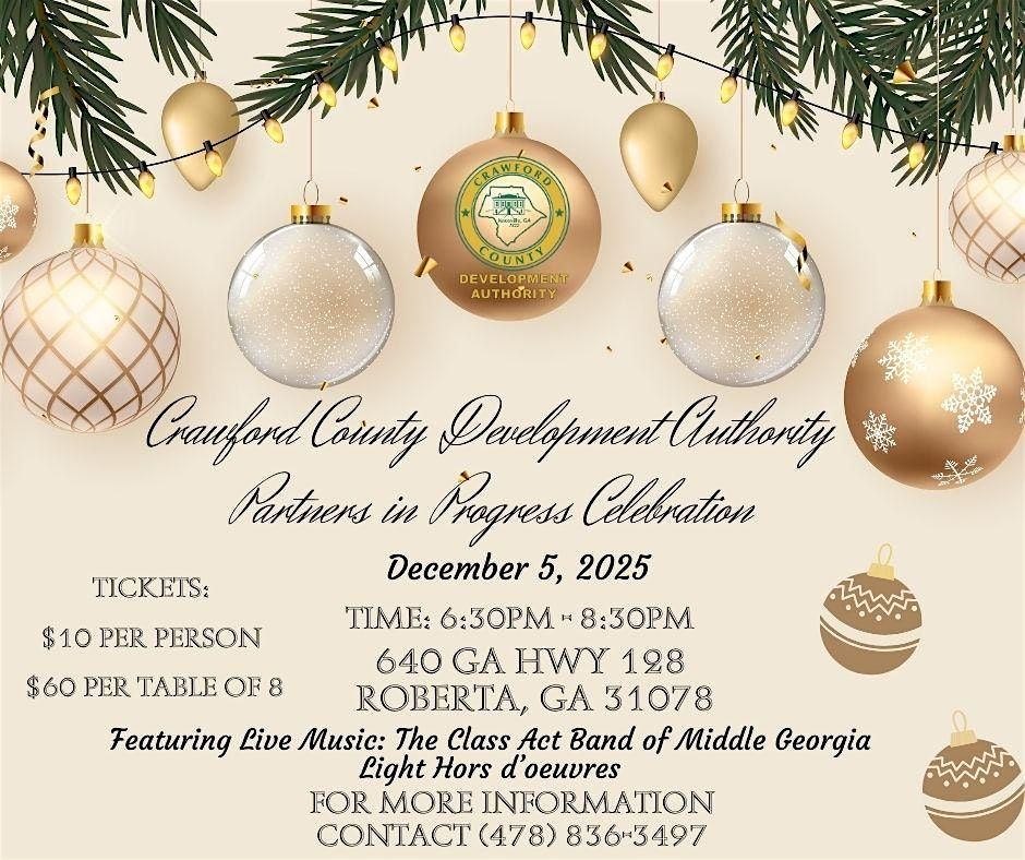 Partners in Progress Celebration, 5 December | Event in Roberta | AllEvents