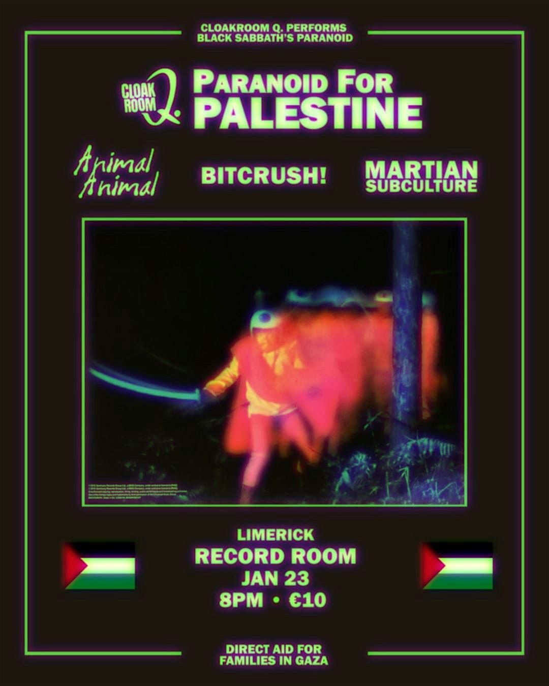 Paranoid For Palestine: Limerick, 23 January | Event in Limerick | AllEvents