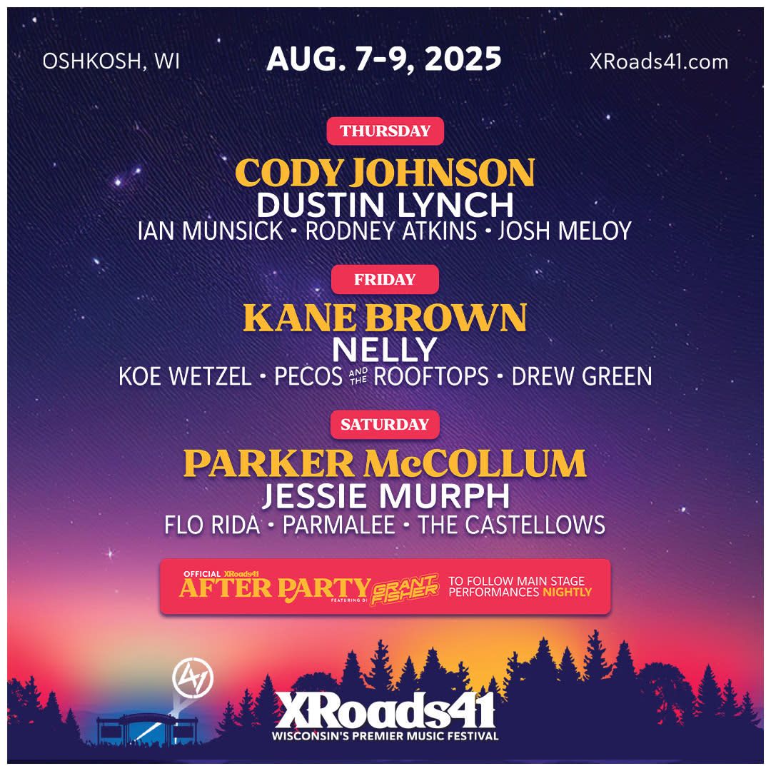 2025 XRoads41 Festival - Friday at Ford Park Live, 8 August | Event in Oshkosh | AllEvents