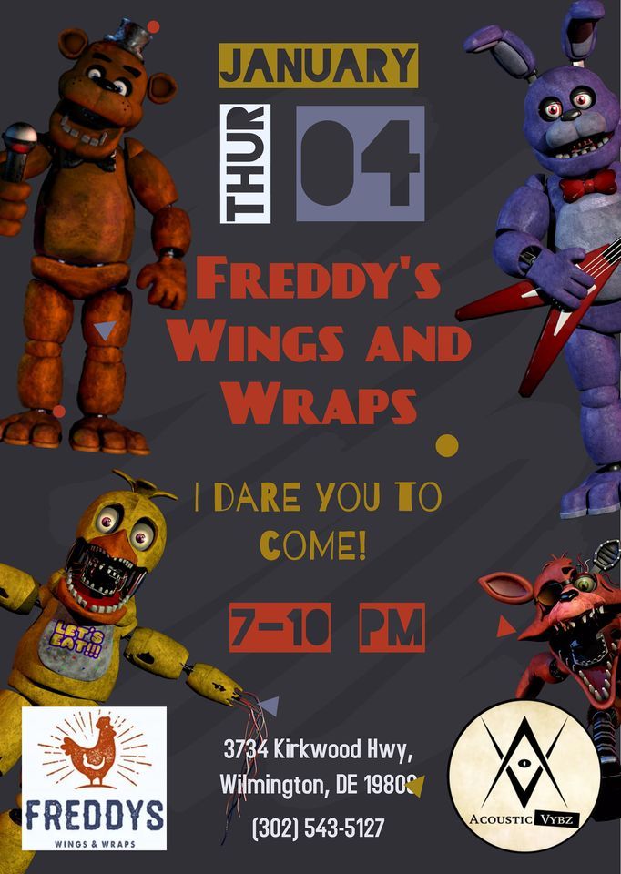 Music At Freddys This Thursday , Freddy's Wings, Wraps & More