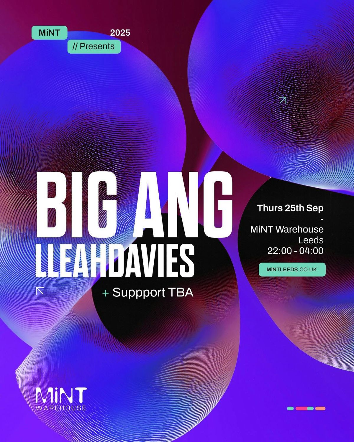 Mint Presents Big Ang, LLEAHDAVIES, 25 September | Event in Leeds | AllEvents
