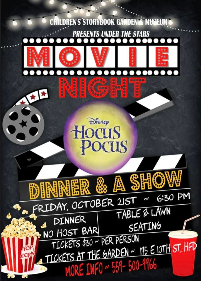 “HocusPocus” Movie night under the stars, Children's Storybook Garden