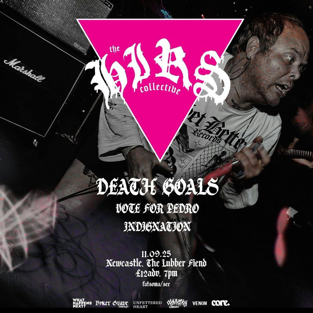 The Hirs Collective / Death Goals / Vote For Pedro / Indignation, 11 September | Event in Newcastle Upon Tyne