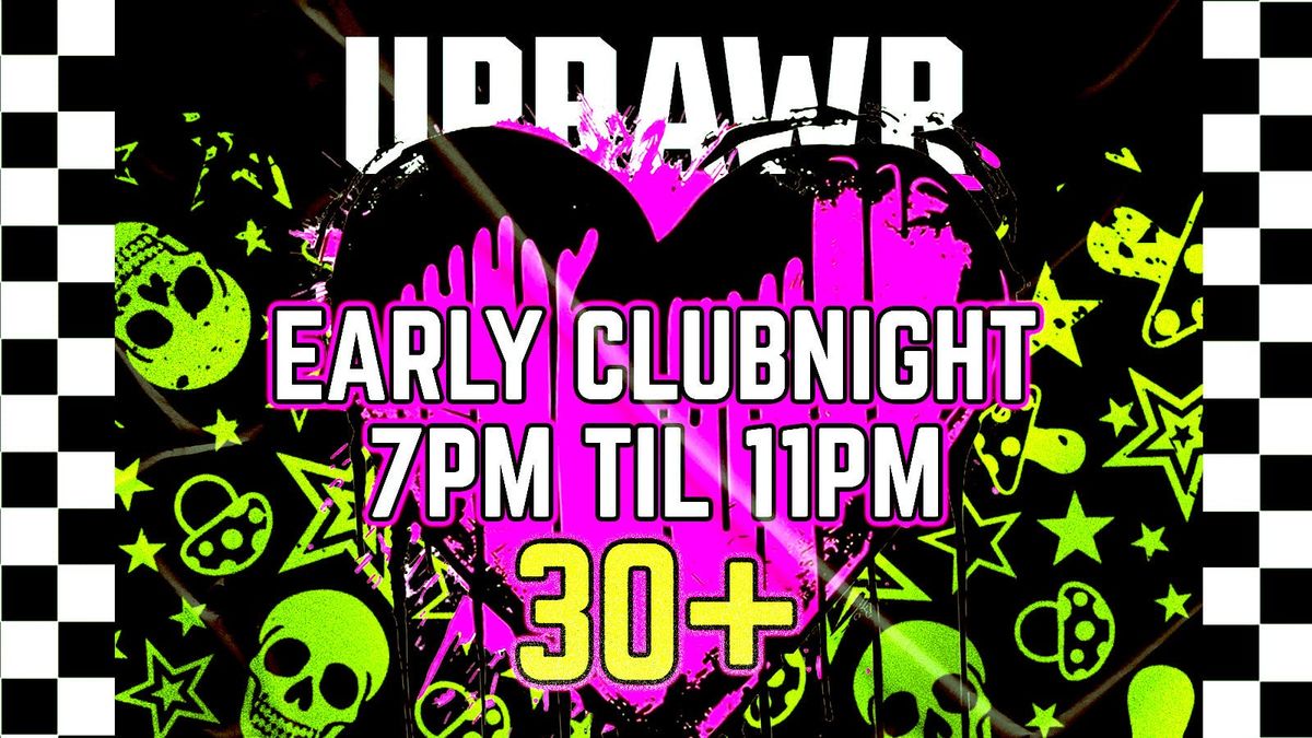 UPRAWR: Early Clubnight - 30+ Alternative, Emo and Pop Punk Clubnight 7 - 11PM , 2 August | Event in Birmingham