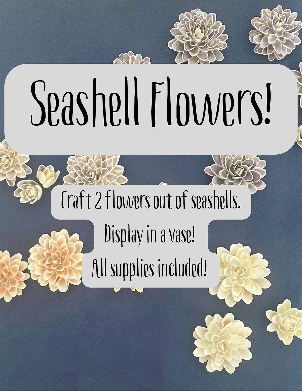 Seashell Flowers Make & Take with Jessie, 10 December | Event in New Bedford | AllEvents