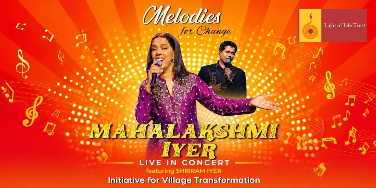 Mahalakshmi Iyer Live in Concert feat Shriram Iyer — event poster