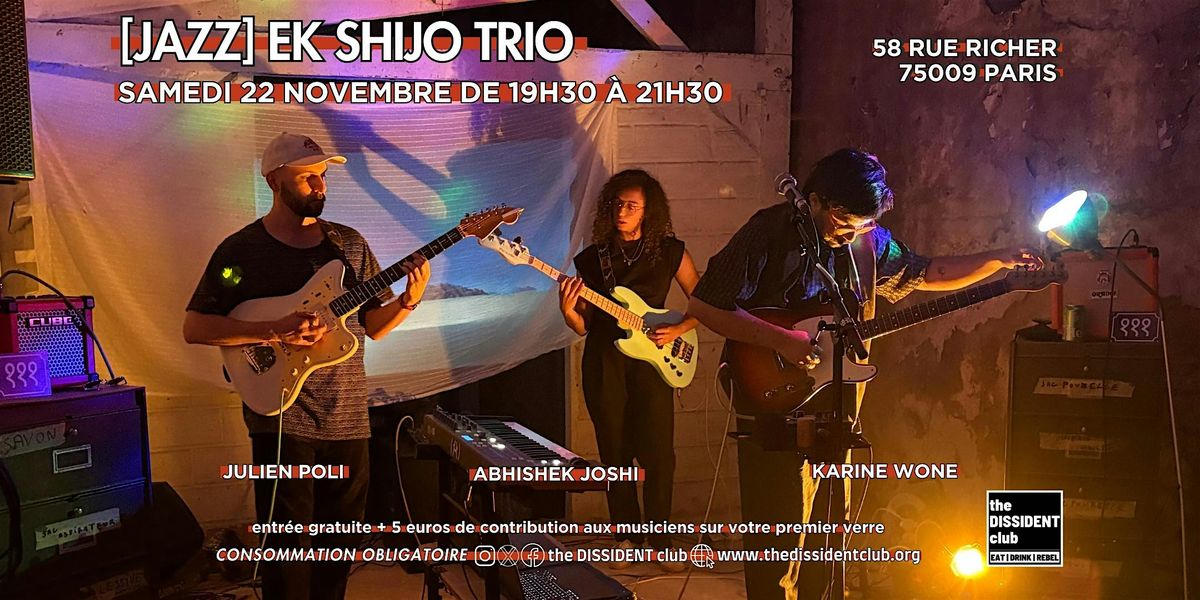 [JAZZ] Ek Shijo Trio | Event in Paris | AllEvents