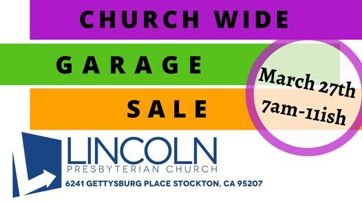 Church Wide Garage Sale 6241 Gettysburg Pl Stockton Ca 95207 4201 United States March 27 2021 Allevents In Gettysburg 2022 -19 Calendar